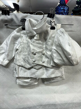 Madonna Baby Formal Outfit White Baby 3M